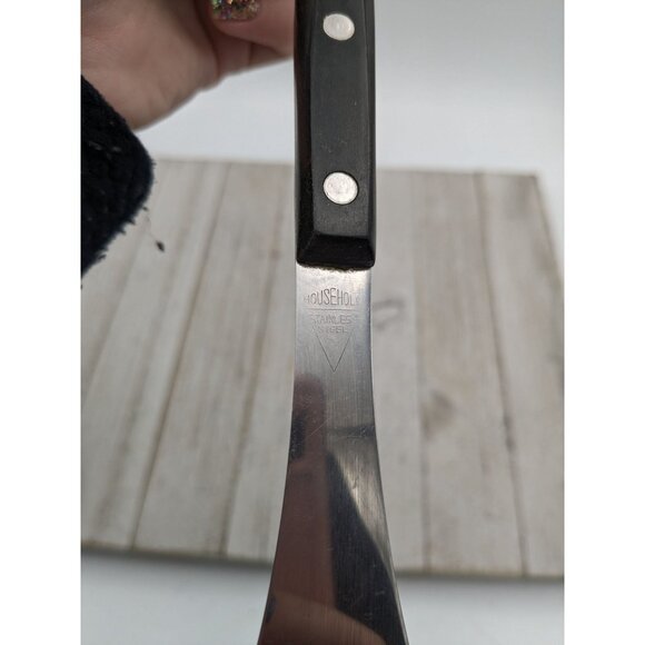 Vintage Household #2 Stainless Spatula Cake Icing Black Handle 13" - Picture 7 of 7